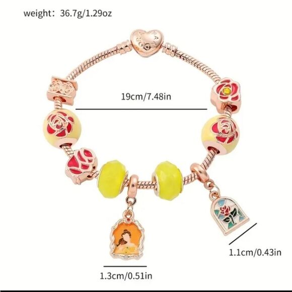 Beauty & the Beast Charm Bracelet - Picture 5 of 5
